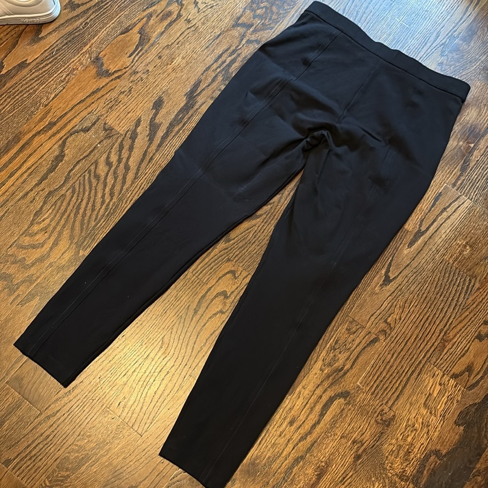 J. Crew Pixie Snap Front Pant Black High-Rise Sea… - image 4